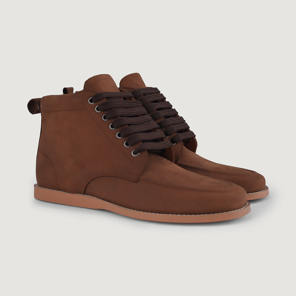 Carnell Moc Toe Black Suede Boots